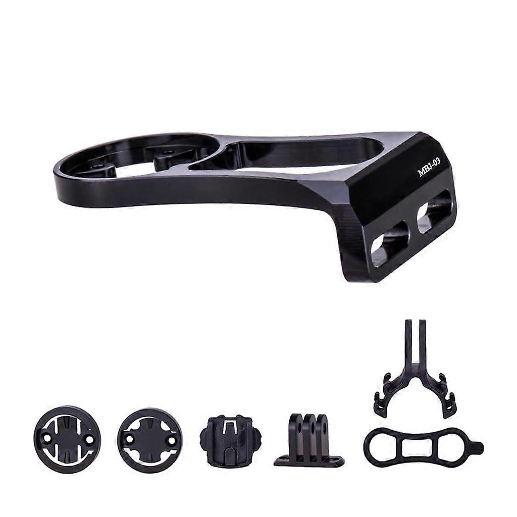 Adjustable Computer Mount for Bicycles, Extended Light Stand, Racing Bike Handlebar Extension, Camera Holder Black BK