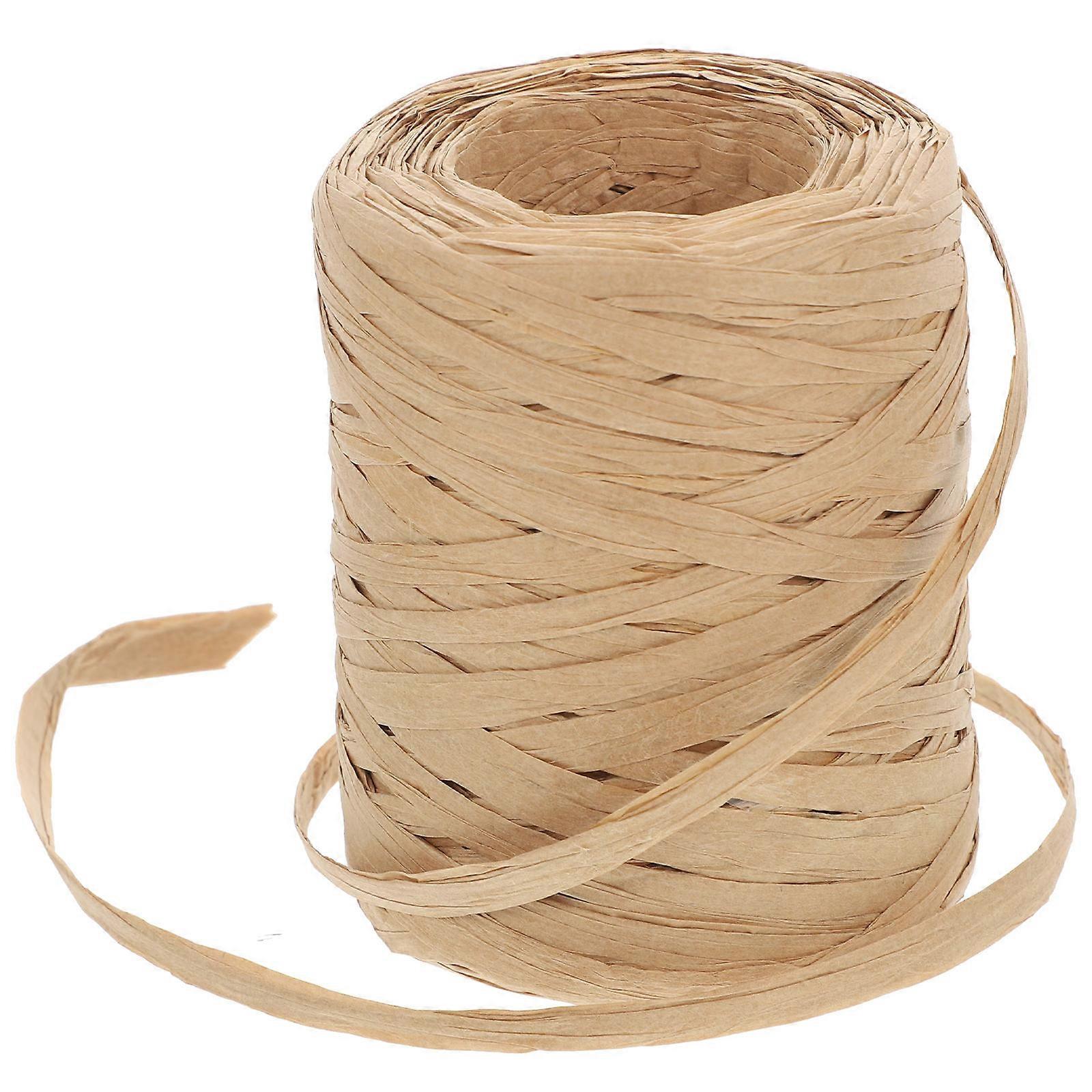 Raffia Paper Rope for Craft Projects 1 Roll Beige DIY Decorative String