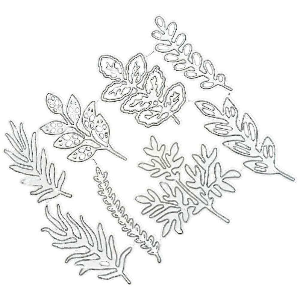 Scrapbooking Cutting Dies Paper Craft Cutting Wedding Invitations Silver 9.5cm X 10.5cm X 0.1cm Carbon Steel 8Pieces Per Set