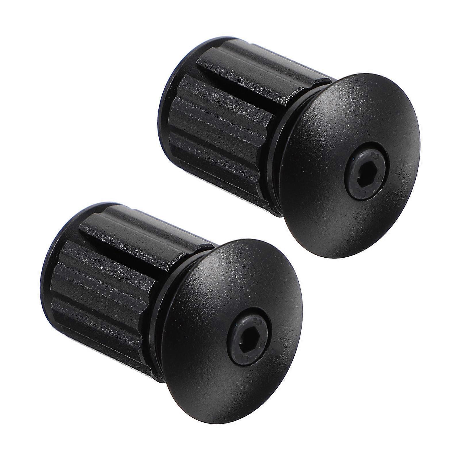 Adjustable Locking End Caps 2Pcs For Mountain Bike Handlebar 3x2cm Lightweight Easy To Use