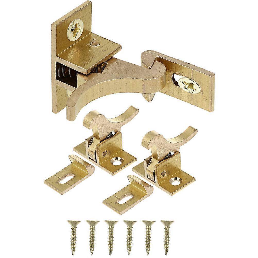 3pcs Heavy Duty Copper Elbow Latch – Extra Strong Cabinet Door Lock for Windows, Shutters & Gates – Easy Installation & Reliable Security