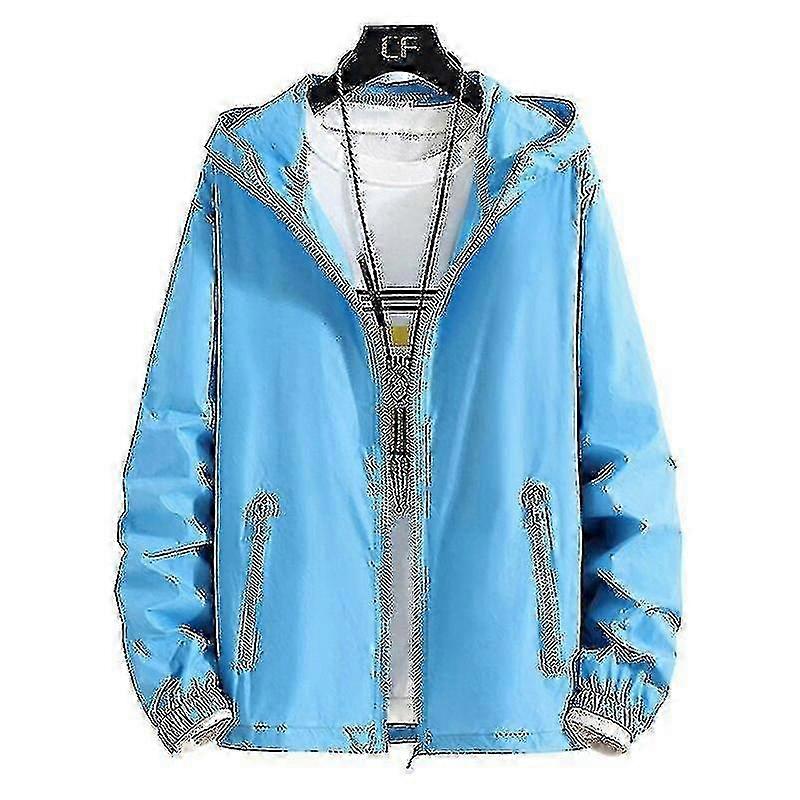 Quick Dry Windbreaker for Men 8XL 7XL 6XL Plus Size Sunscreen Coat