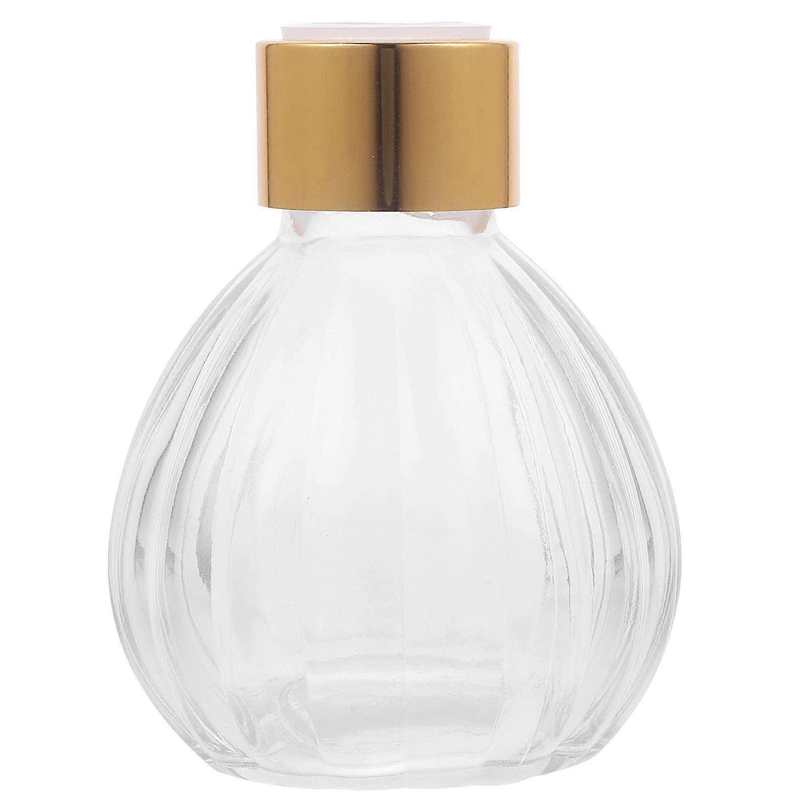 Transparent Glass Diffuser Bottle Refillable Aromatherapy Desktop Vase Cap For Essential Oils And Home Decor