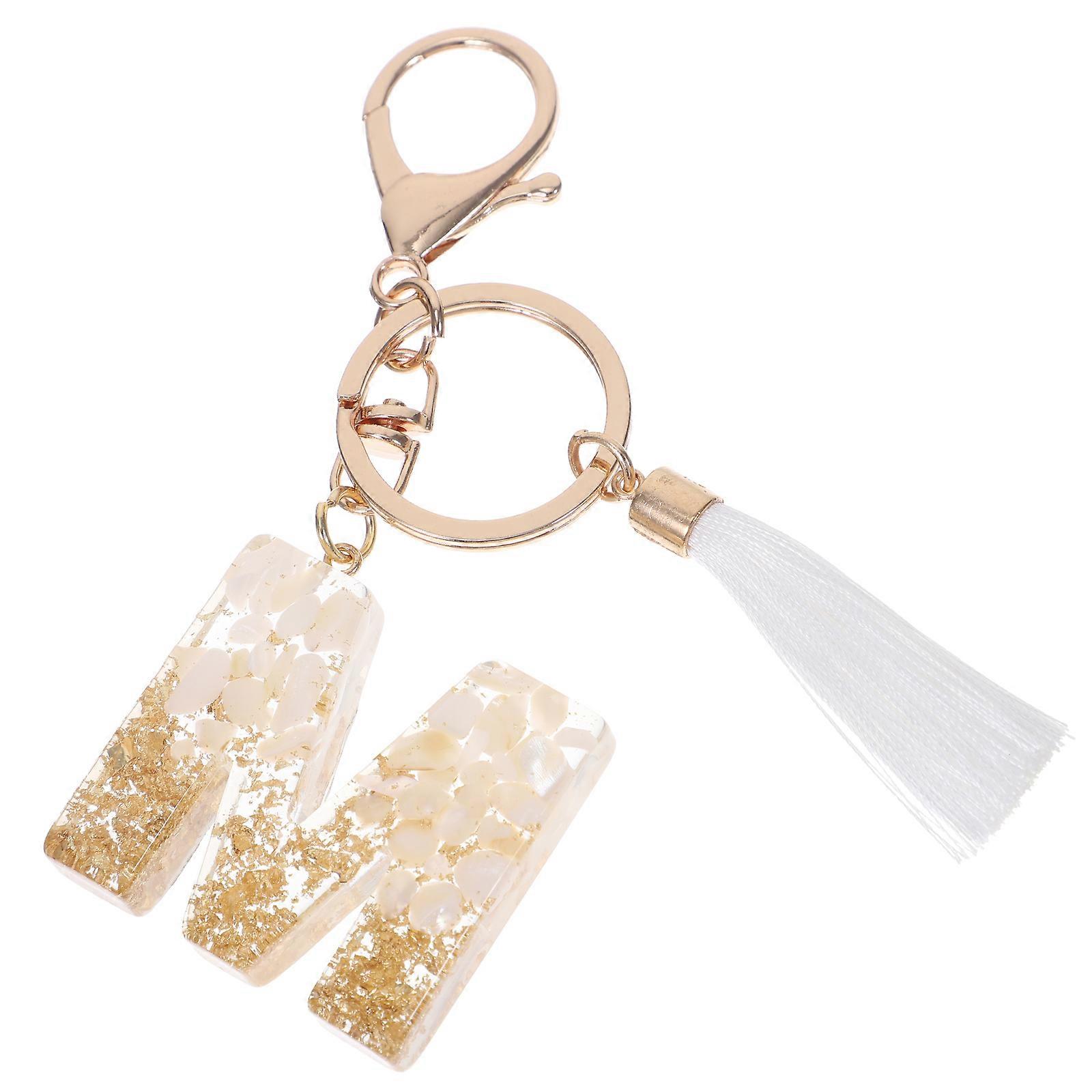 Car Key Accessories Alphabet Shaped Key Decors Daily Use Golden 1Set