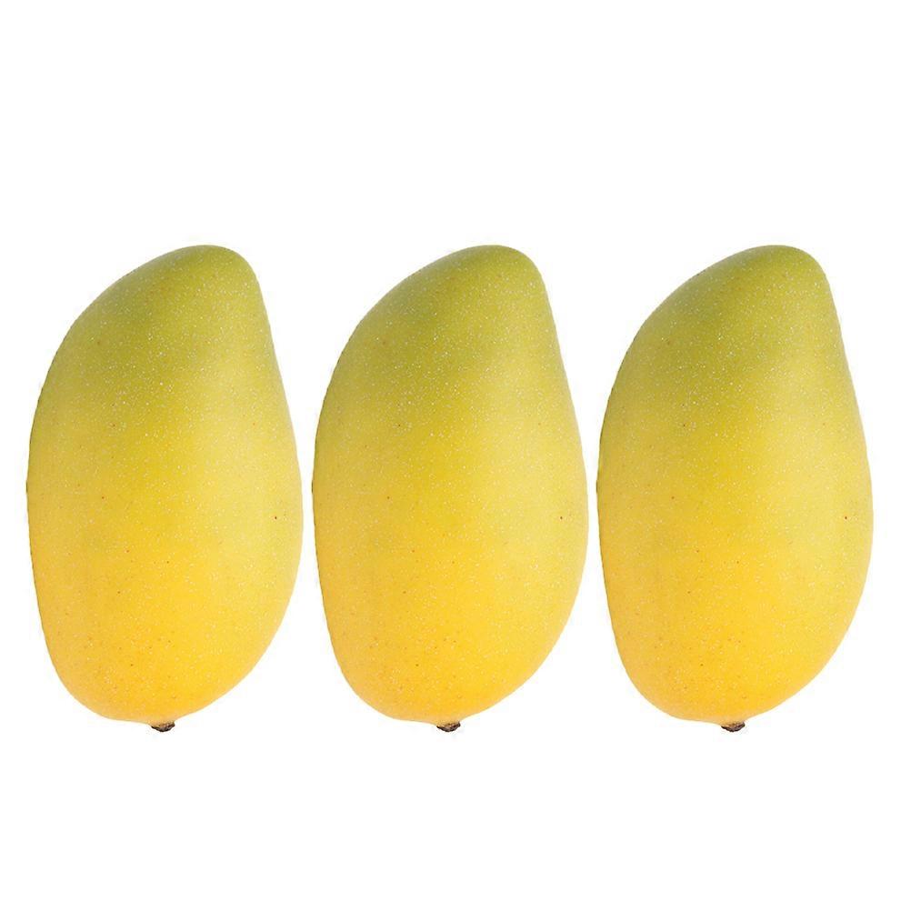 Fake Mango Prop 3Pcs Artificial Mango Decorations Ideal For Display And Shop Decoration With Multi Color Design