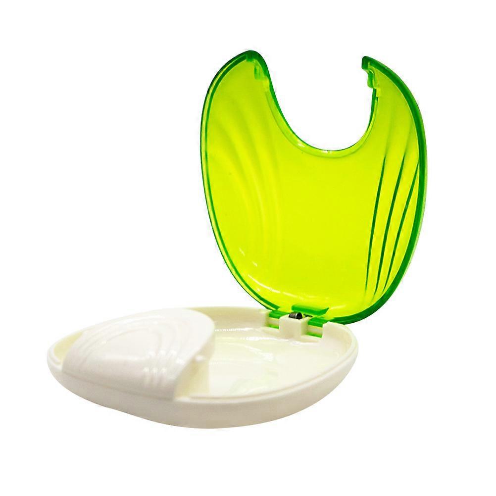 Dental Braces Storage Box Case Holder False Transparent Case (Fluorescent Green)