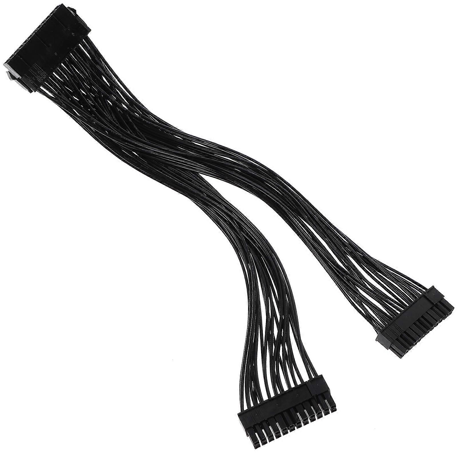 PC Motherboard Adapter Cable Dual Adapter For Computer Assembly In Black Color 30.00X6.00X1.00CM Power Extension 1Set