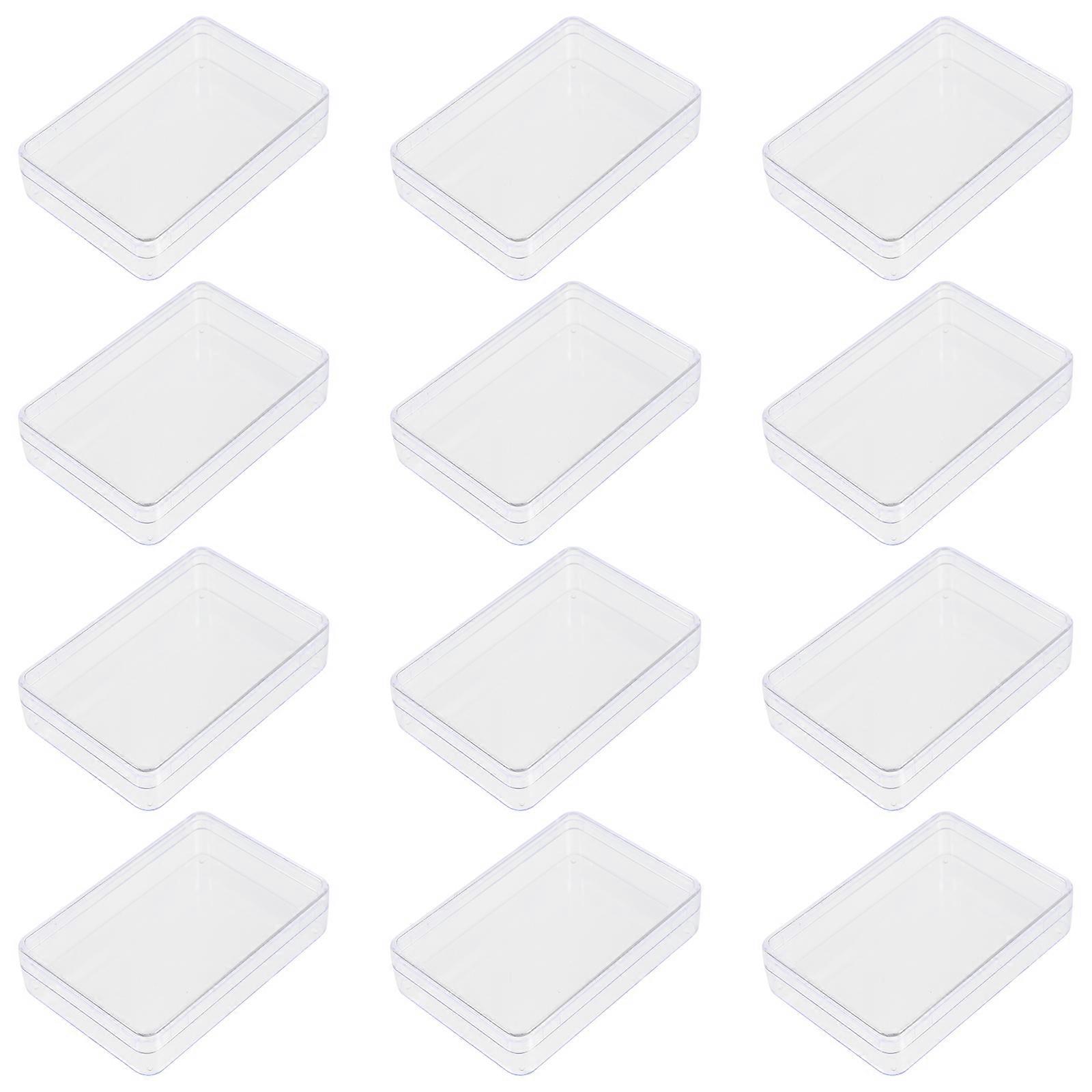 Transparent Plastic Poker Cards Box for Storage with Compact Size Design 12 Pieces