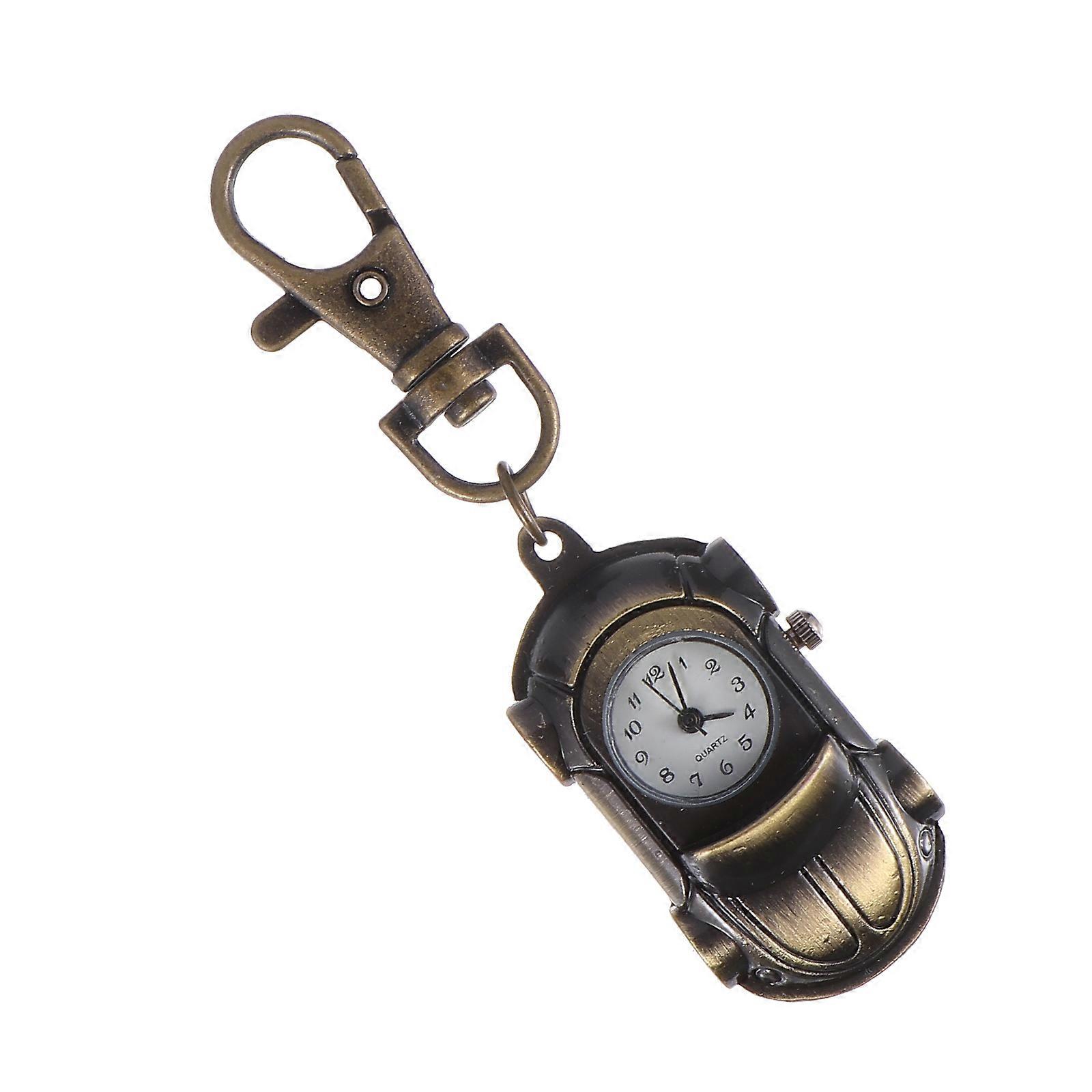 Vintage Pocket Watch with Car Design – Accurate Timekeeping for Men and Women, Durable Use for Graduations and Special Occasions