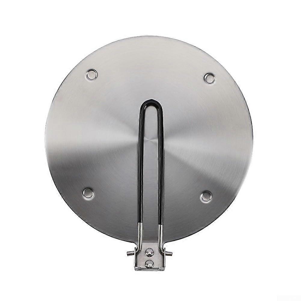 Heat diffuser with foldable handle, stainless steel induction plate for stoves (24 cm)