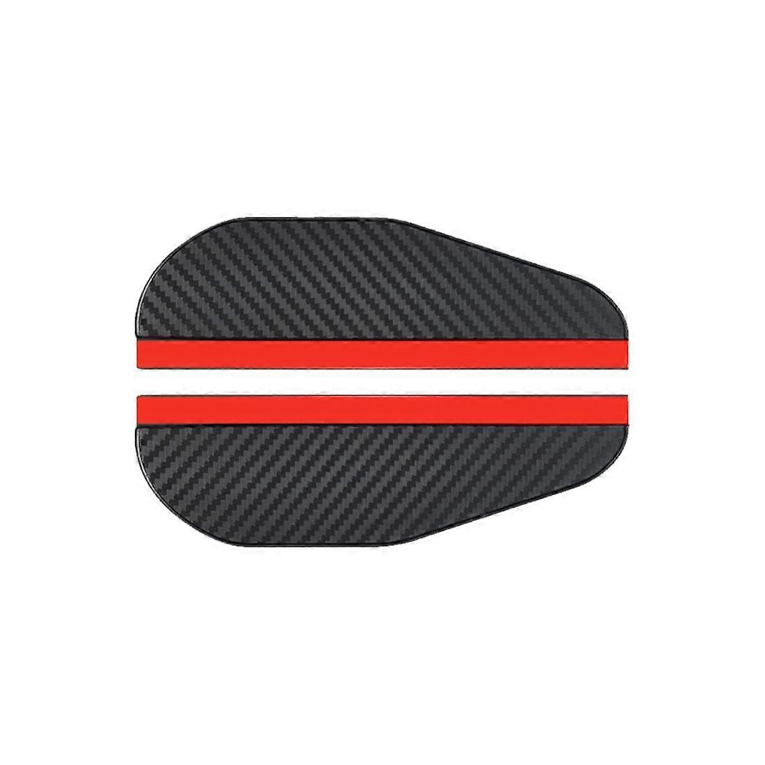 Side Mirror Rain Guard For Opel Karl C16 I (2015-2019) - 2-Piece, Carbon Fiber Look Eyebrow Style Sun Visor