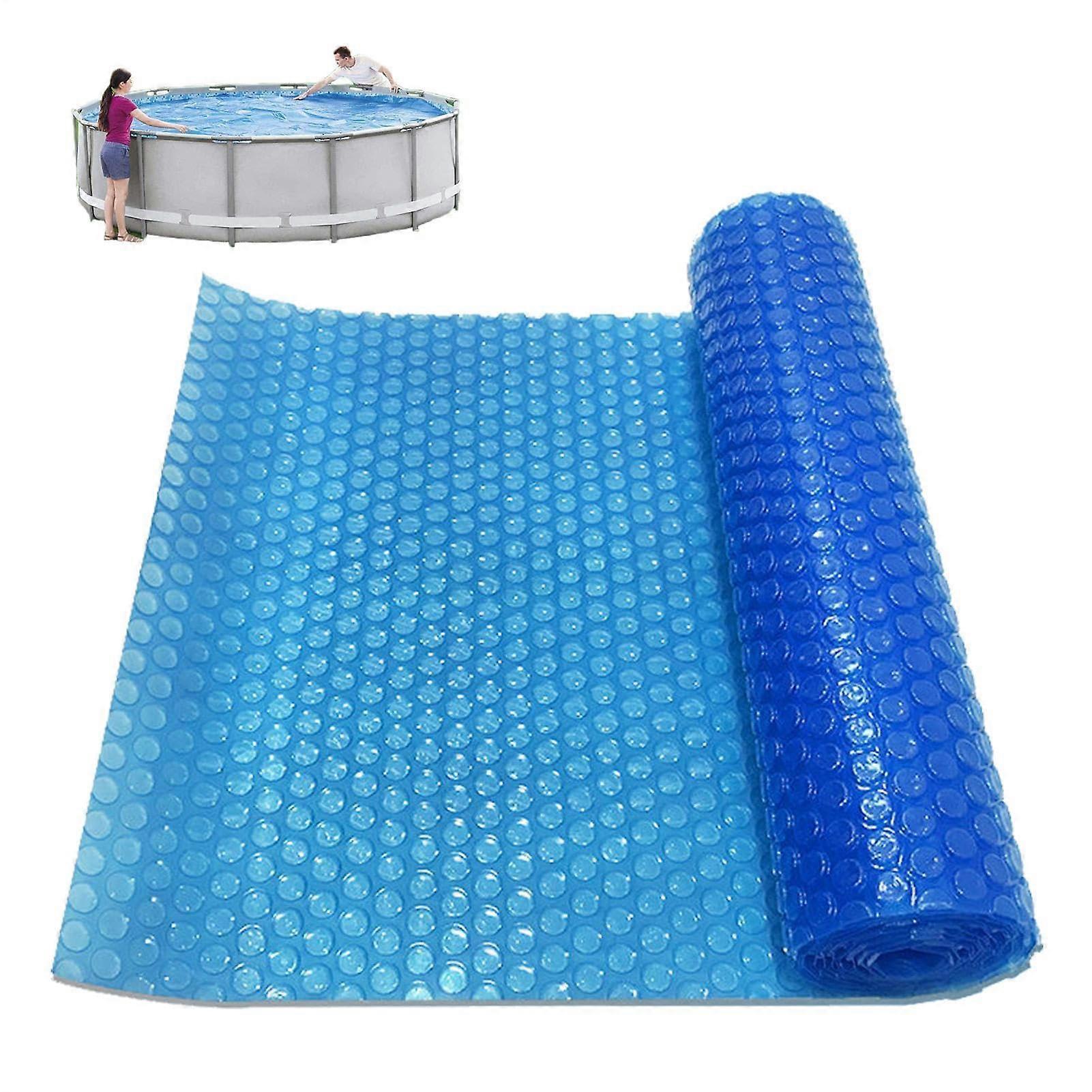 Rectangular solar pool cover, UVresistant heat retention, 220 x 150 cm