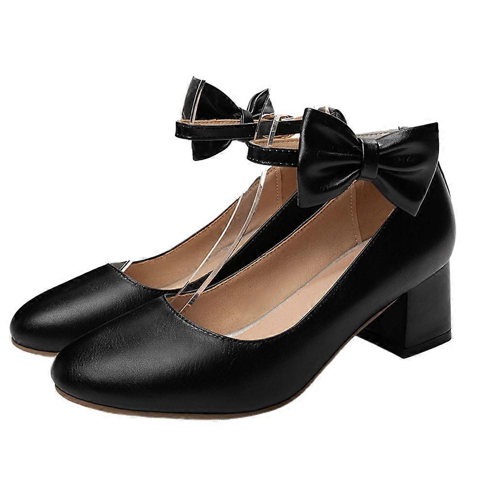 Comfortable Mid-heel Bow Perfect for Walking and Shopping