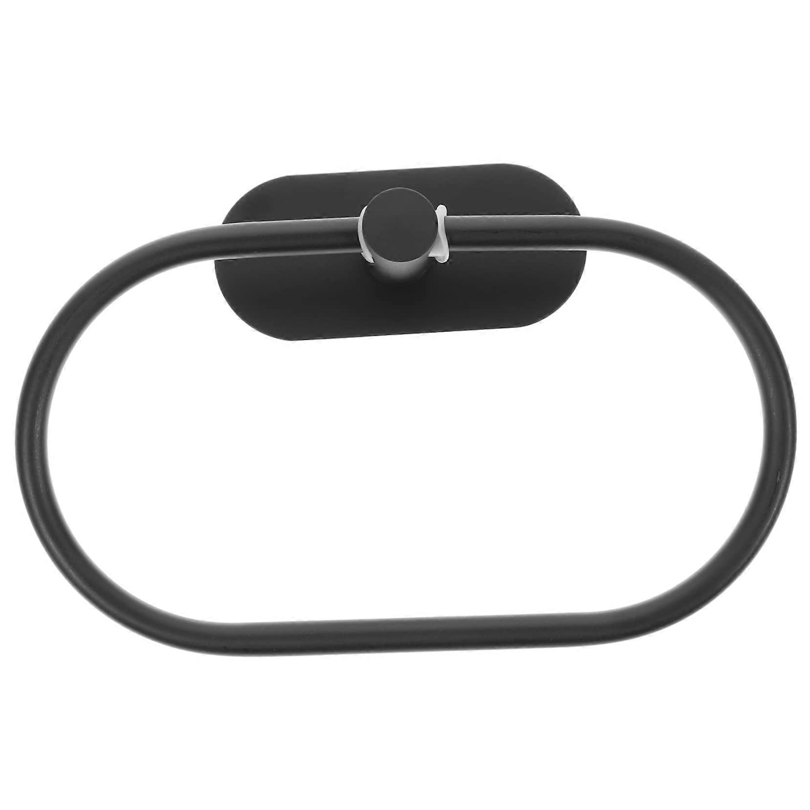 Selfadhesive wallmounted towel ring set for bathroom, durable and rust design for towels.