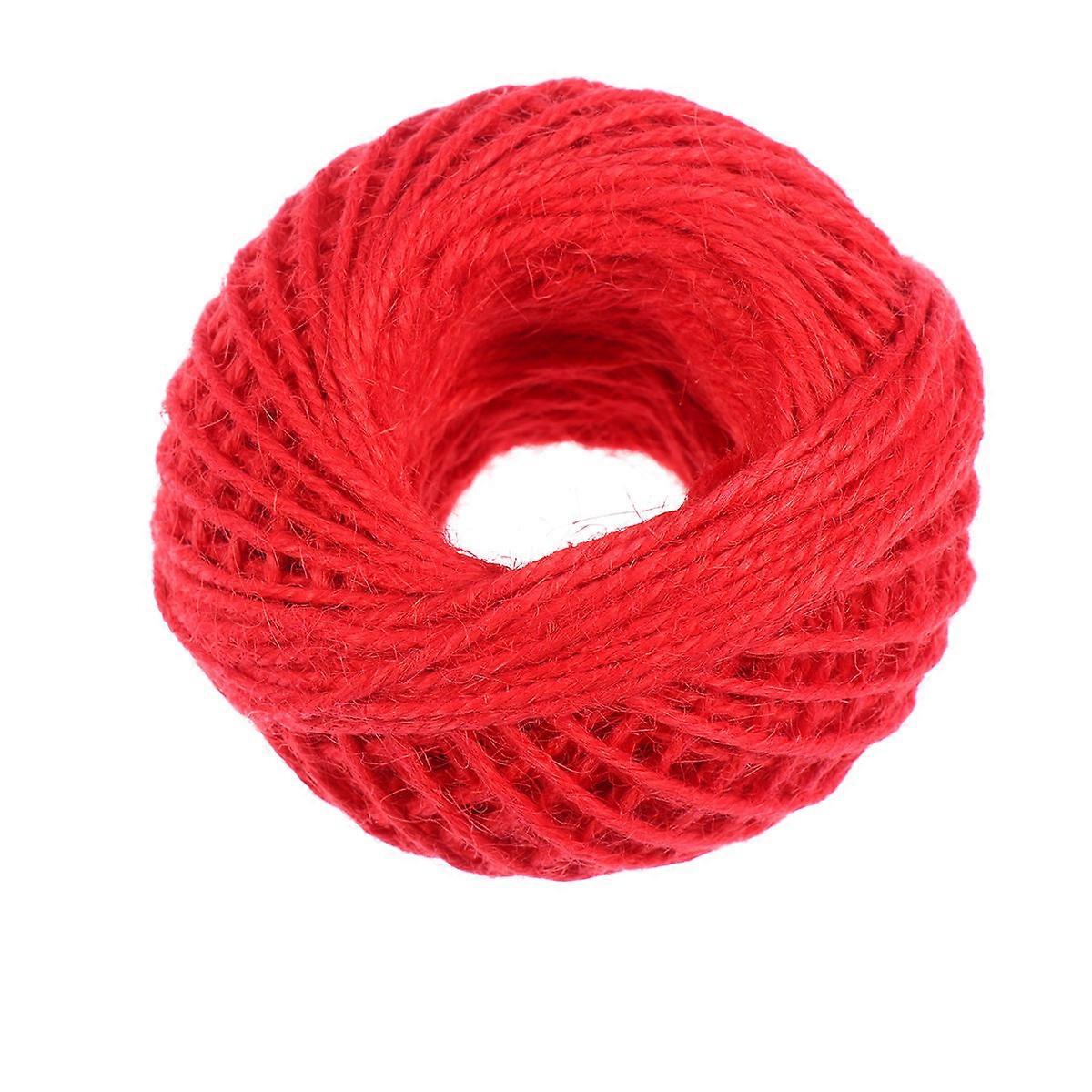 DIY Craft Rope 2mm X 50m Household Use In Red Suitable For Gift Giving And Home Decoration Projects