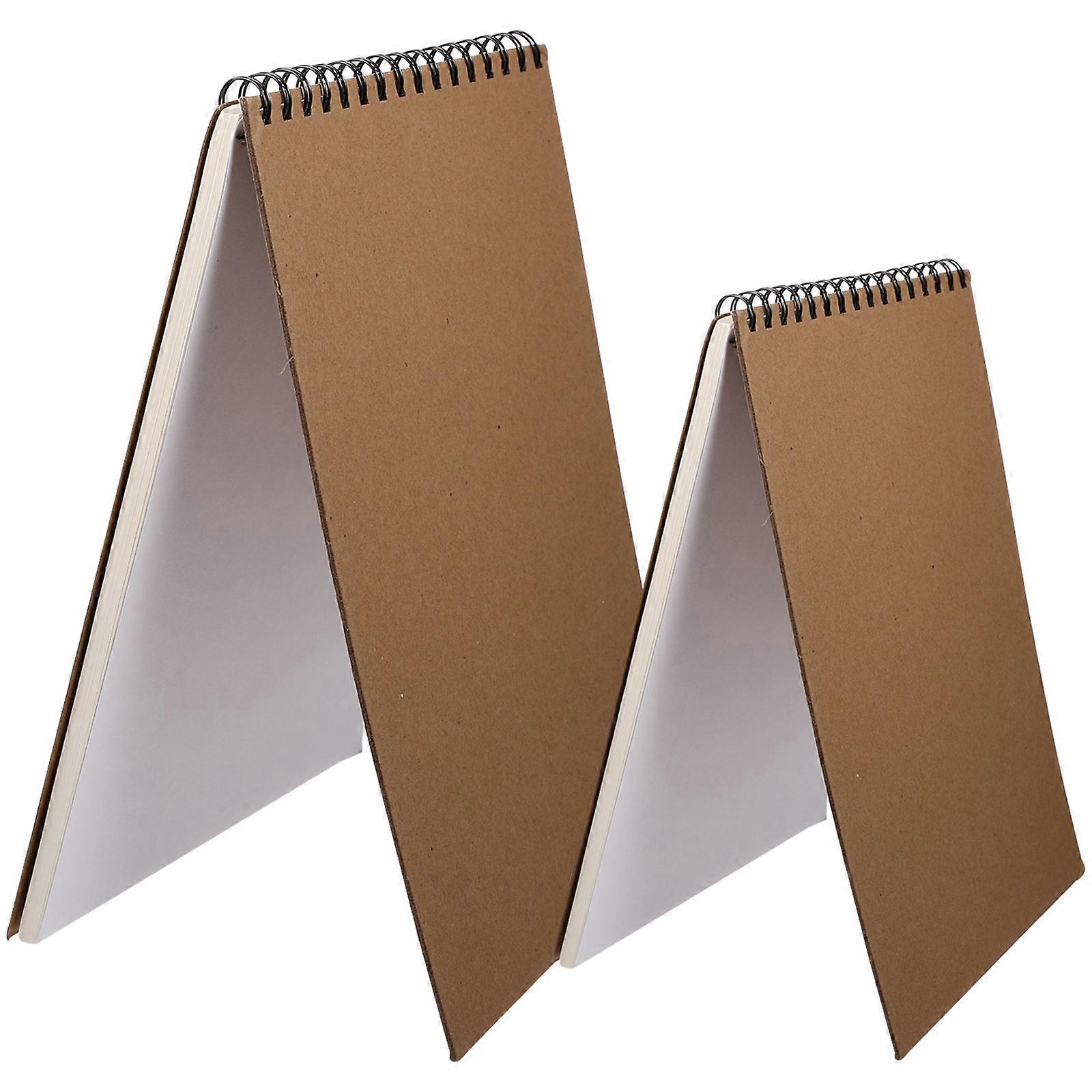 Portable Sketchbooks for Painting Use with Premium Paper 2Pcs Students Art Supplies Lightweight