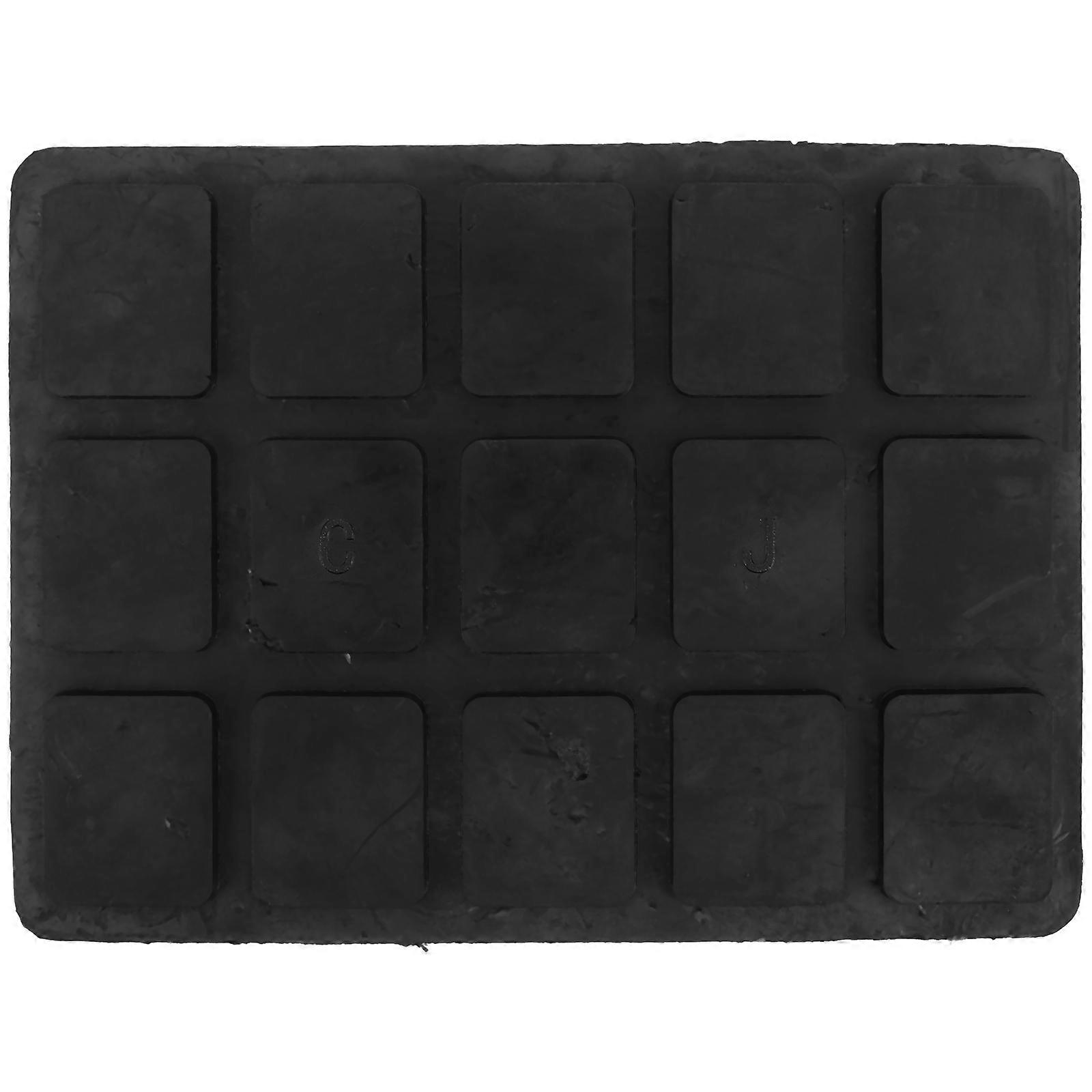 Rubber Pad for Car Use Black Durable Material Easy Installation 1 Piece Thickened Design