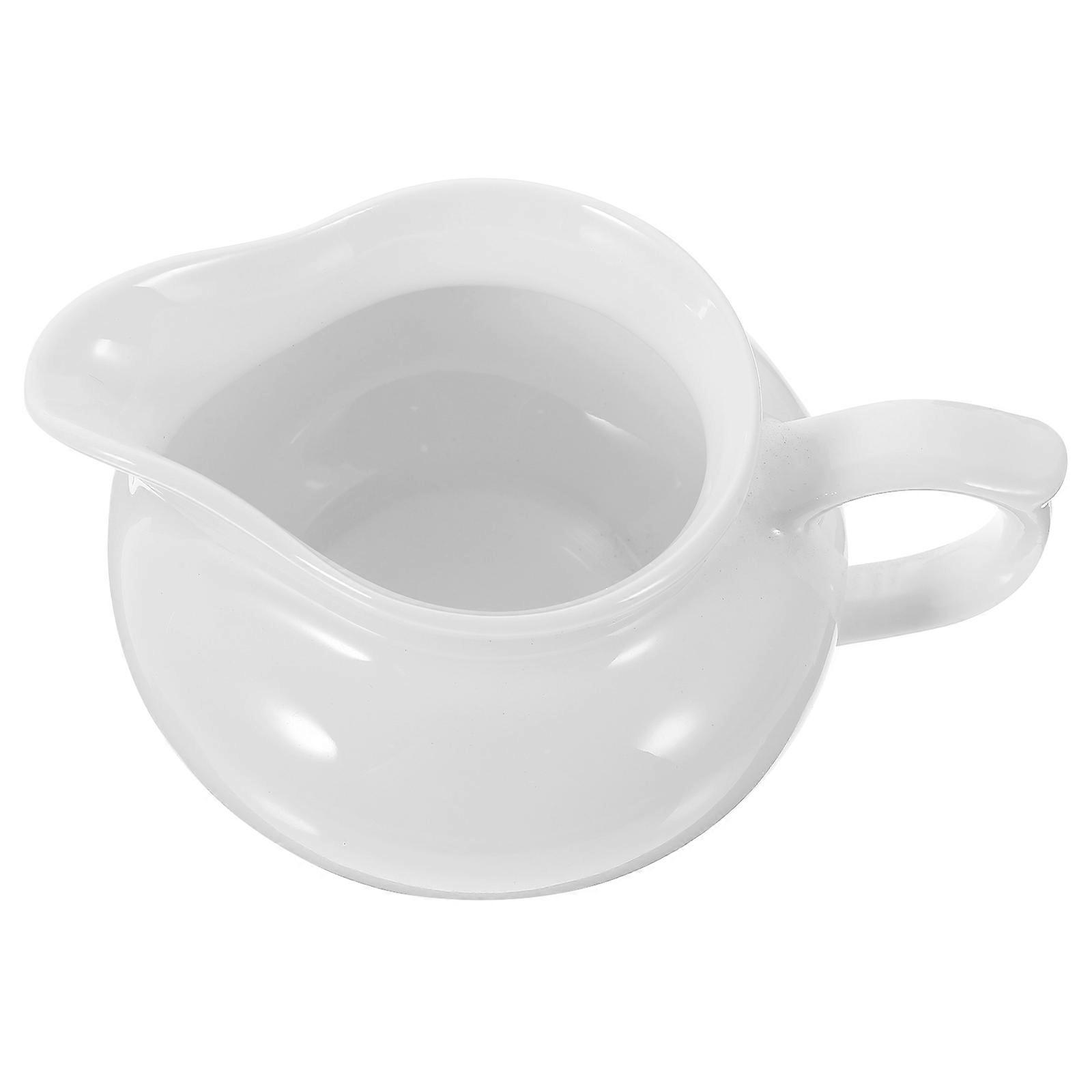 Smooth Round Ceramic Milk Cup Holding Cold or Hot Drinks Daily Use 1Set