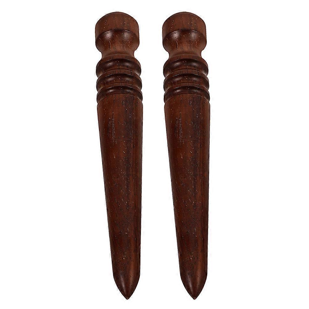 Wooden Burnisher for DIY Craft Practical Durable Brown Polishing Tool 2pcs