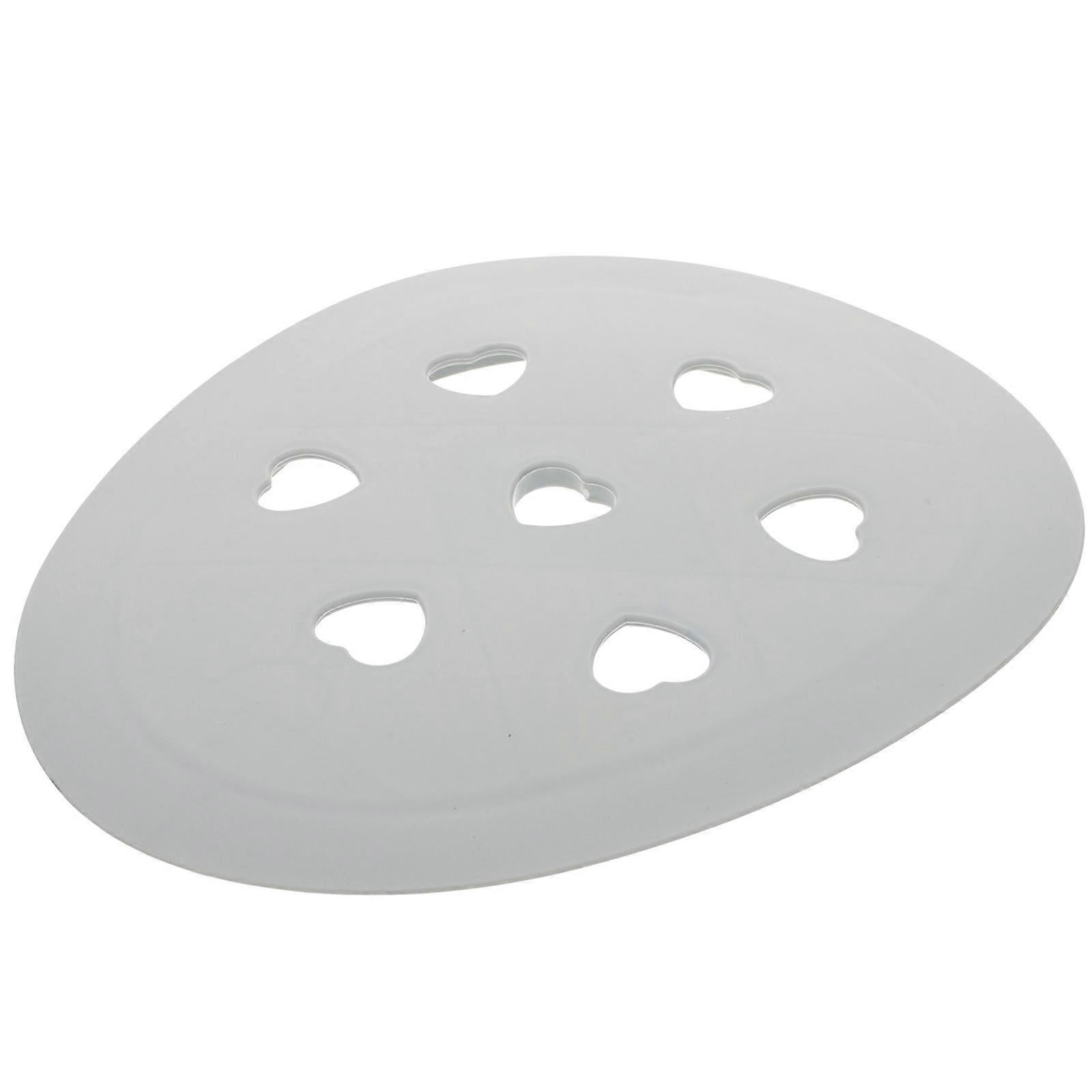 Shower Board Toilet Chair Accessory For Bathroom Use Grey Rectangular Easy Installation 1Pcs