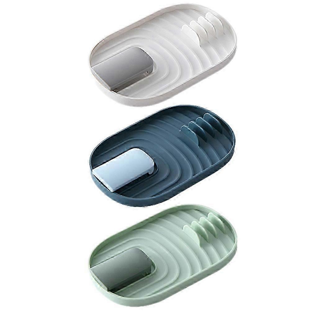Küchenlöffelhalter Spatel Topf Abdeckung Ständer Haushaltsanwender 18x11,5x1,5cm Praktisches Design 3Pack