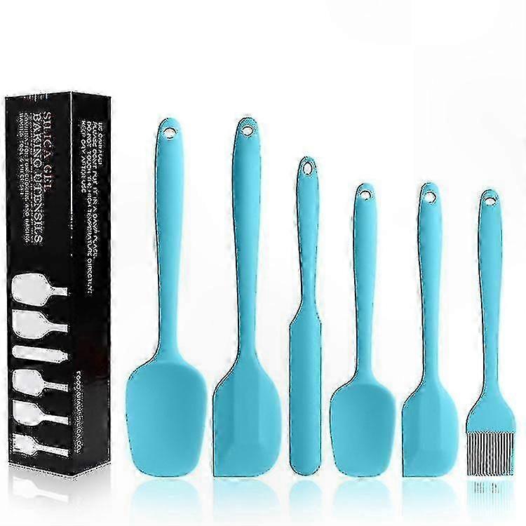 6-Piece Non-Stick Silicone Spatula Set with Metal Core for Heat-Resistant Cooking Utensils