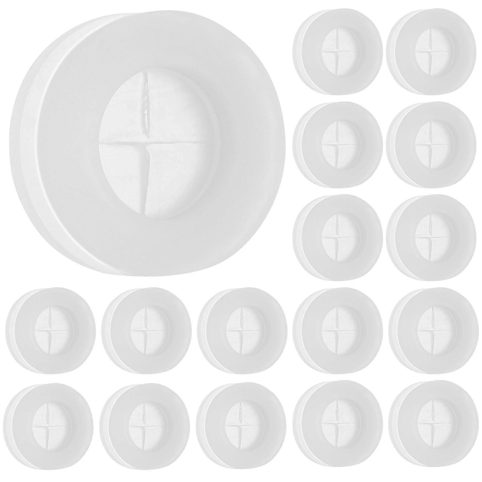 20 st. hål för sugrör i trälock, sugrörspluggar i trä, sugrörsfästepluggar, pluggar till masonburklock