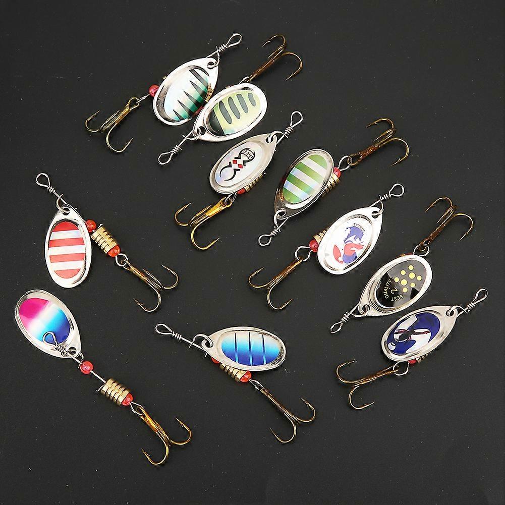 Rotating Metal Sequins Fish Hook Lure 1.8cm 3-Hook Bait