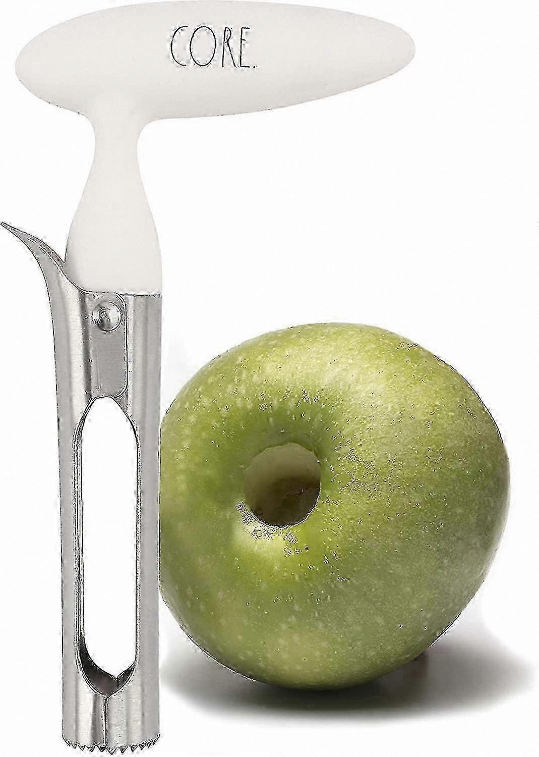Stainless Steel Fruit Corer - Comfortable Grip Handle for Effortless Coring of s, Pears, Peppers & More