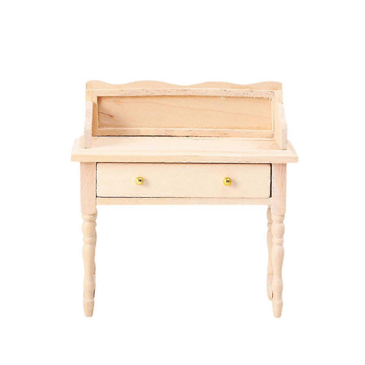Cute Miniature Desk Model – Accessory for Dollhouse Pretend Play and Playtime Decoration