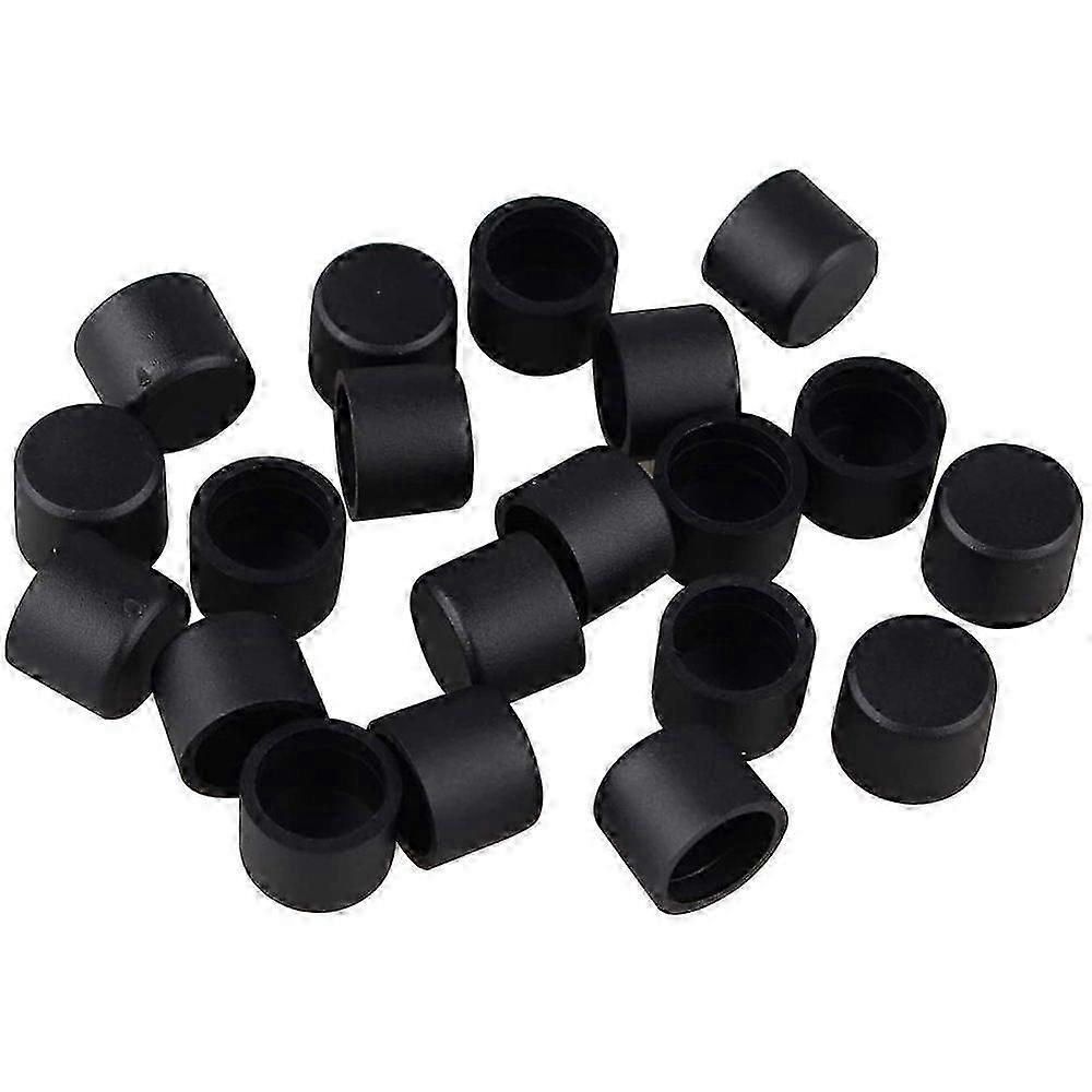 500Pcs/Lot RCA Plug Protective Cover Audio Lotus Head Lotus Block Plug Dust-Proof Cover Dust-Proof Cap, Black