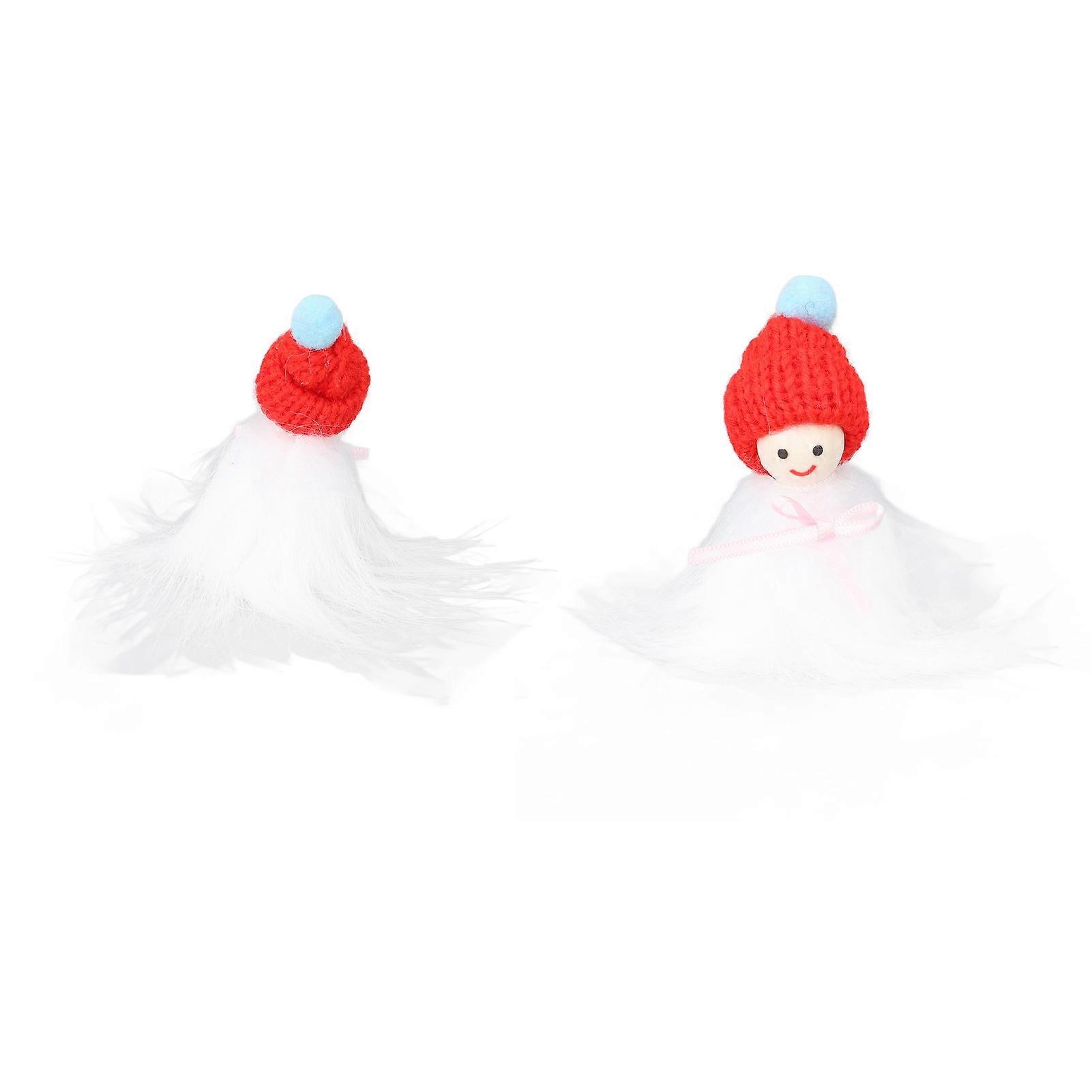 GPB 10PCS Dollhouse Figures Mini Christmas Dolls Model Puppet Doll Set for DIY Scenes Photography Props