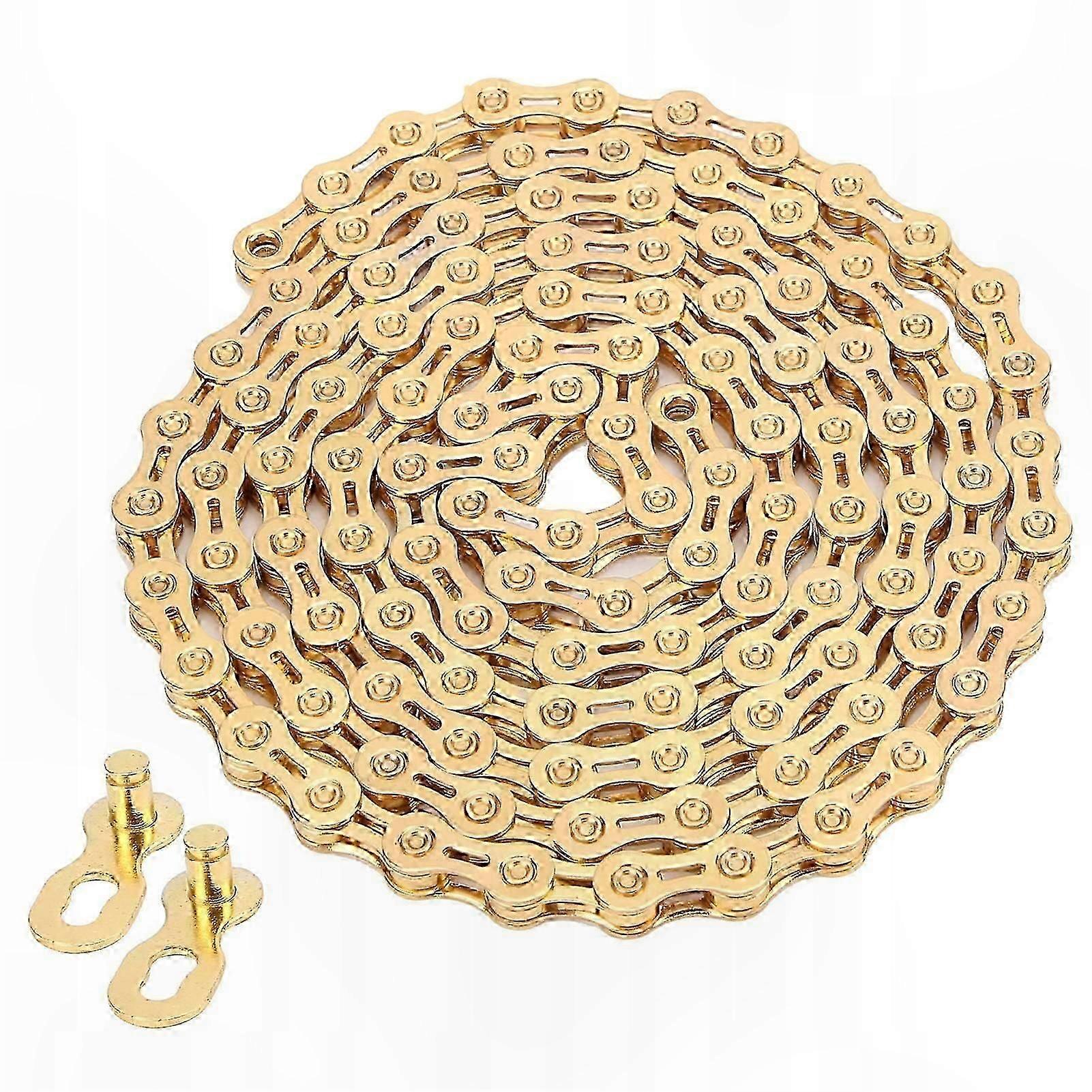 Durable 9-Speed Bike Chain with 116 Links for MTB and Road Cycling Replacement
