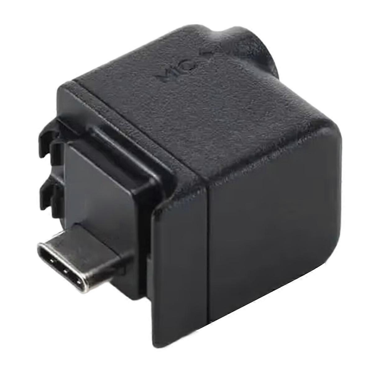 Professional 3.5mm Microphone Adapter for Action 4 Camera Accessory 3.5mm Microphone Input with Type C Power Supply