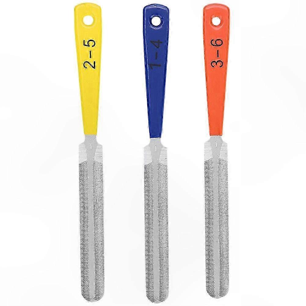 3-Piece Guitar Nut File Set for Instrument Repair