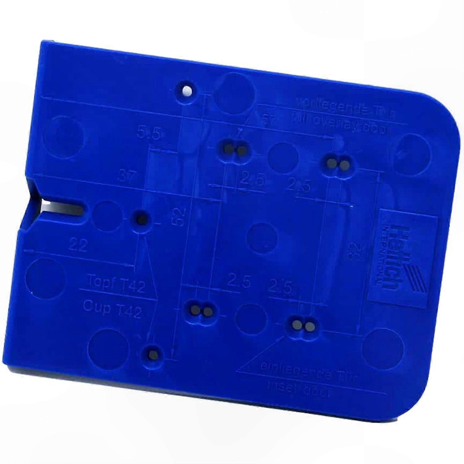Blue Jig Hinge Hole Marking Template for Precision Layout
