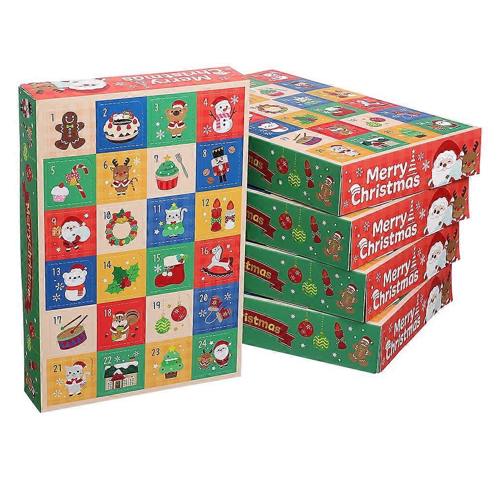 Christmas Advent Calendar Box with Candy Storage Function 15Pcs