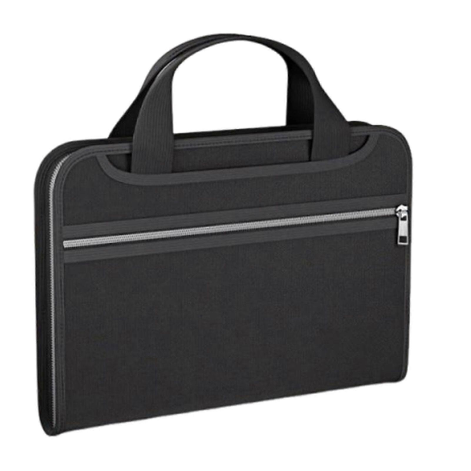 Large Capacity Fireproof Waterproof Document Bag Portable File Organiser for Important Papers Business Travel Home Office Use