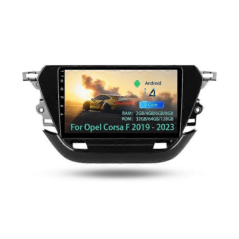 Android For Opel Corsa F 2019-2023 Car Radio Multimedia Video Player Navigation GPS 5G WIFI BT