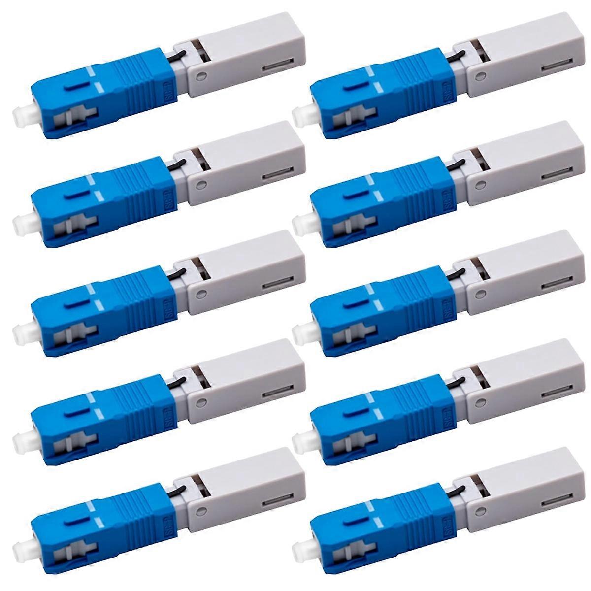 10Pcs Fast Connector UPC New Type SC Male to LC Female Singlemode Adapter SC/UPC to LC/UPC Hybrid Fibre Converter