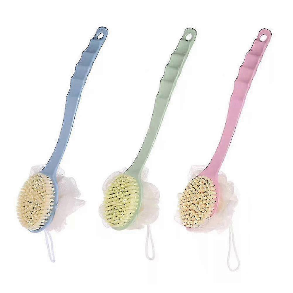 Long Handle Bath Brush Back Scrubber For Shower Loofah Sponge Body Back Brushes