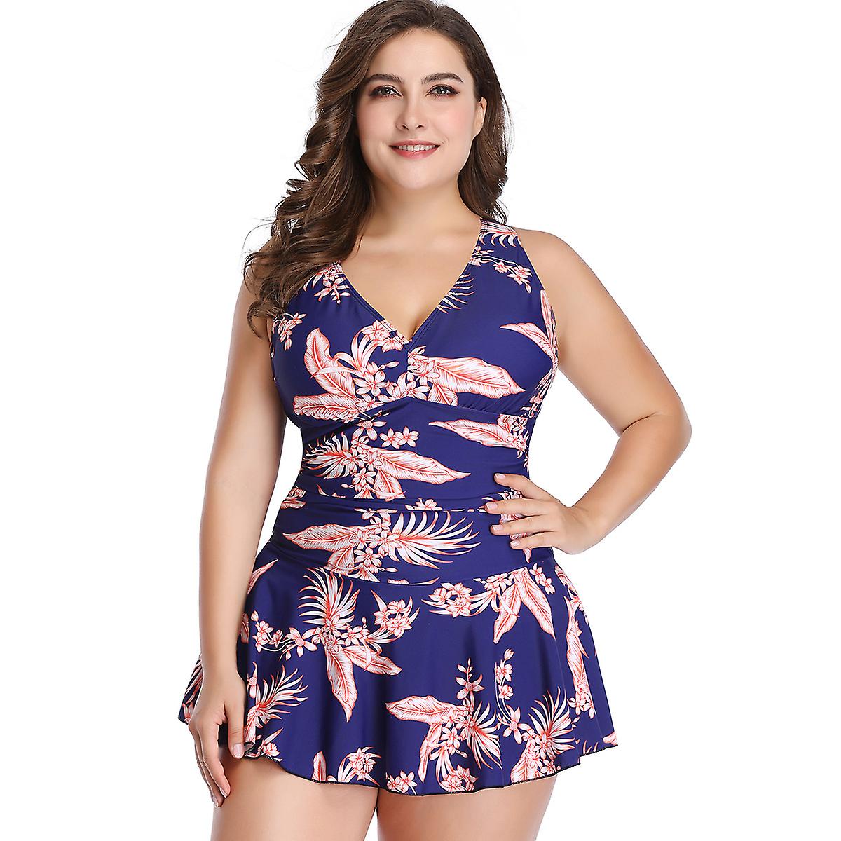 Damen Zweiteiliger Mesh Print Badeanzug Bauch Kontrolle Bademode Unregelmäßiger durchsichtiger Saum Muster Tankini Badeanzug Badeanzug Badeanzug