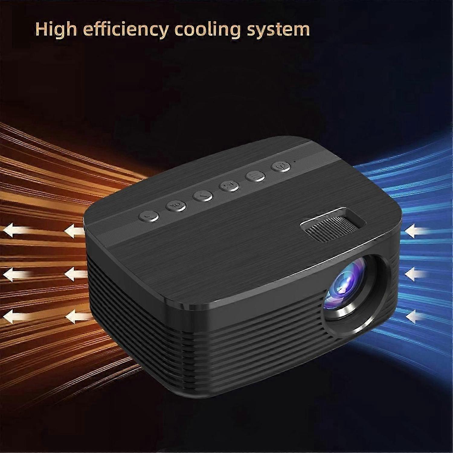 1920x1080P Projector T11 Multi-Functional Home Projector Mini Portable Same Screen Version Projector UK Plug