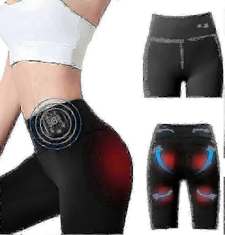 High Waist Shorts Pants With Ems Stimulator Rechargeable, Buttock Ems Stimulator For Men And Women 8 Modes 19 Intensity Levels