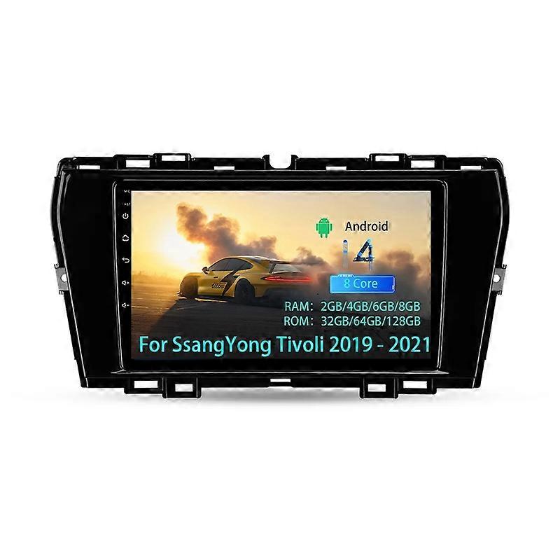 For SsangYong Tivoli 2019-2021Car Radio Multimedia Video GPS Android 13 Navigation CarPlay Player