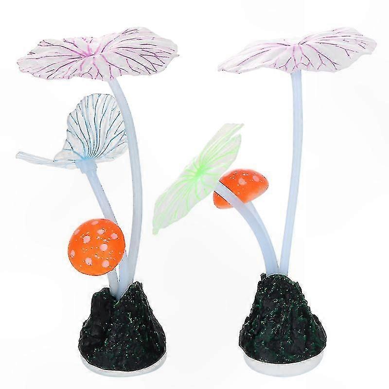 2 Pack Realistic Lotus Leaf Stone Ornament
