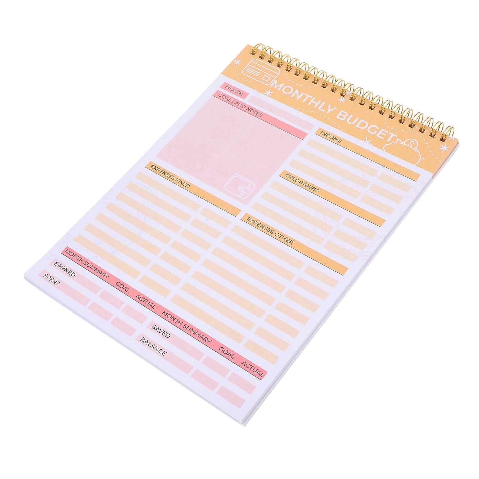 Budget Notebook for Monthly Expense Tracking 2Pcs Planner Organizer