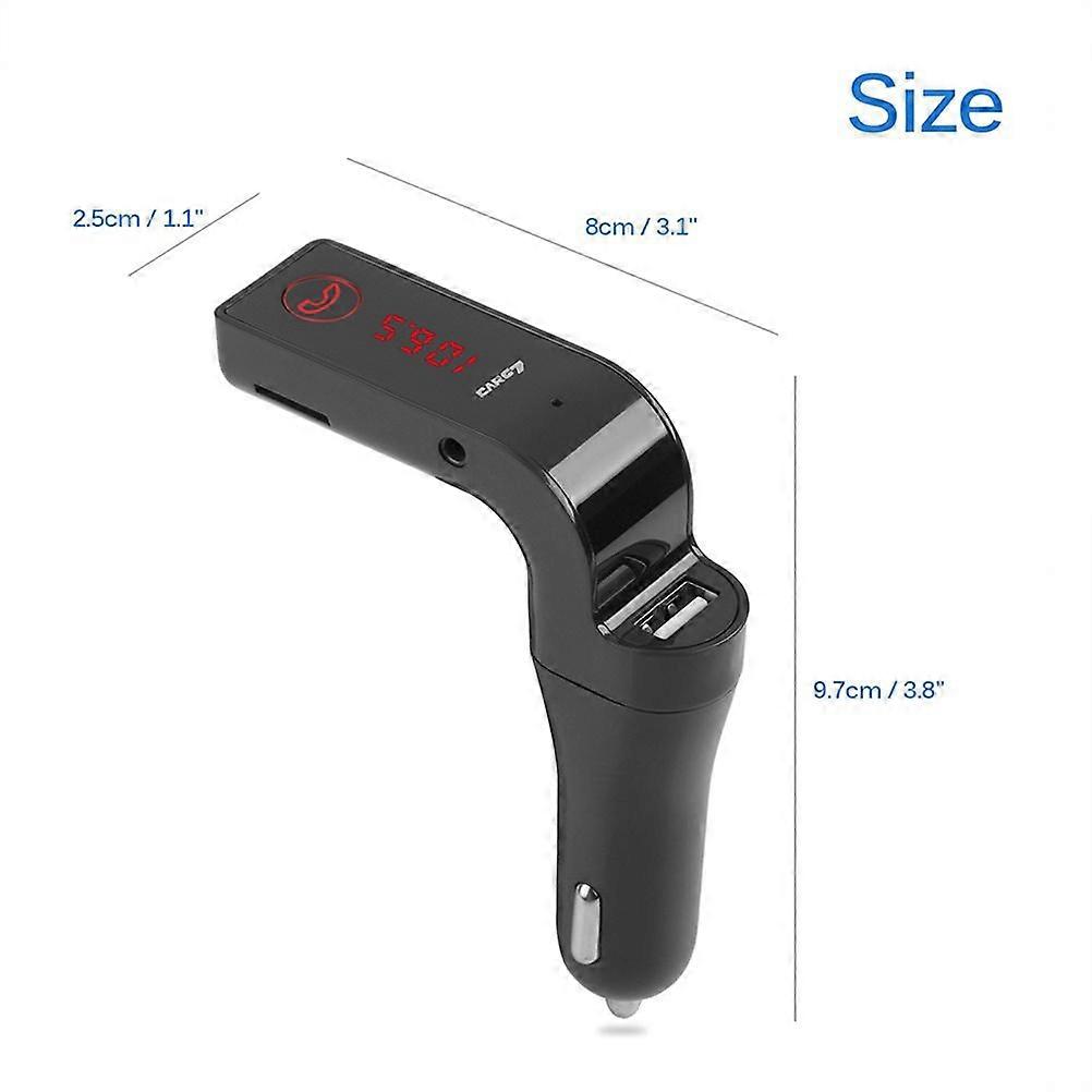 Usb Audio Transmitter Hands-Free Calling Noise Reduction Rectangular Shape For Car Usage 1Pcs
