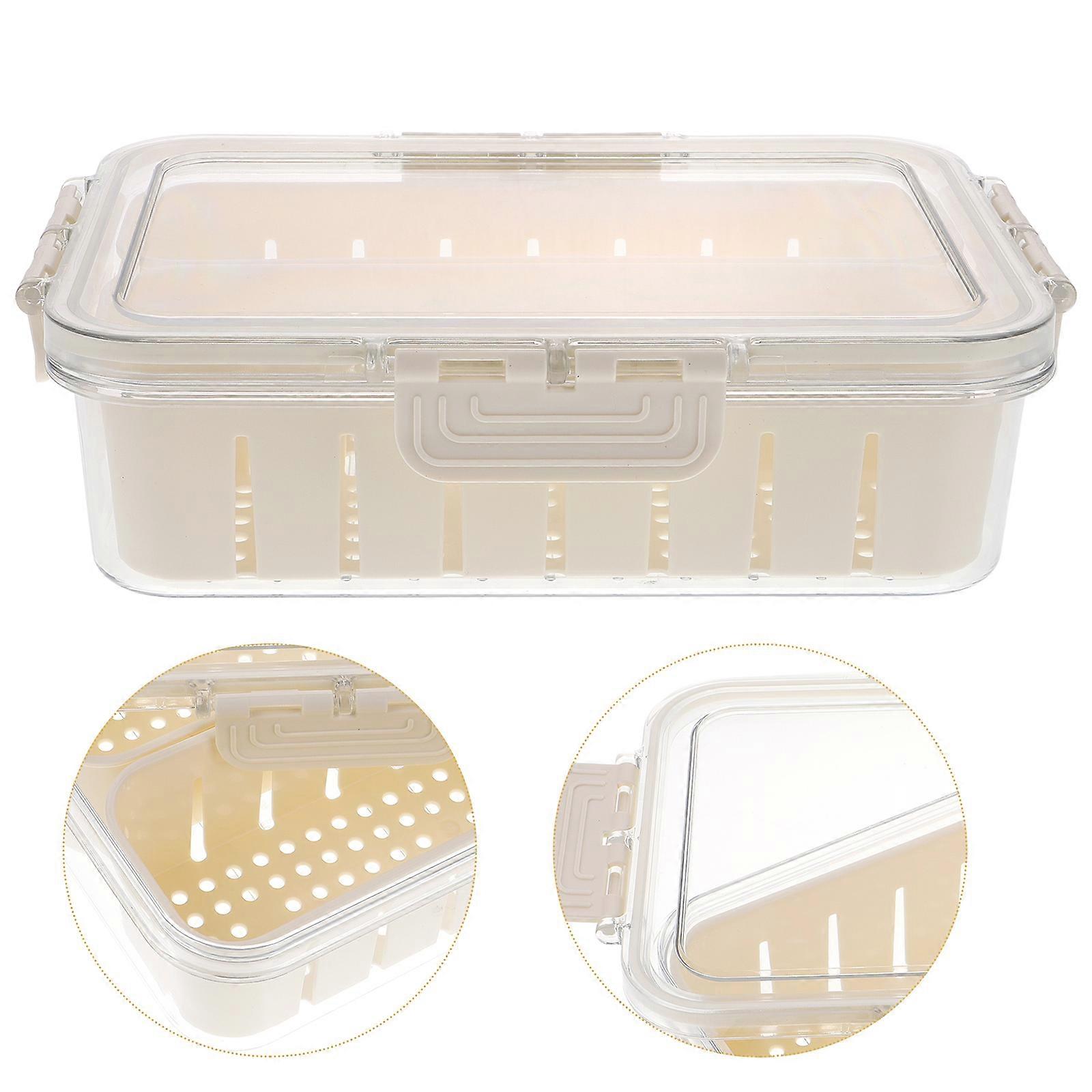 Food Storage Box Refrigerator Organizer Fresh Preservation for Home Use 2Pcs