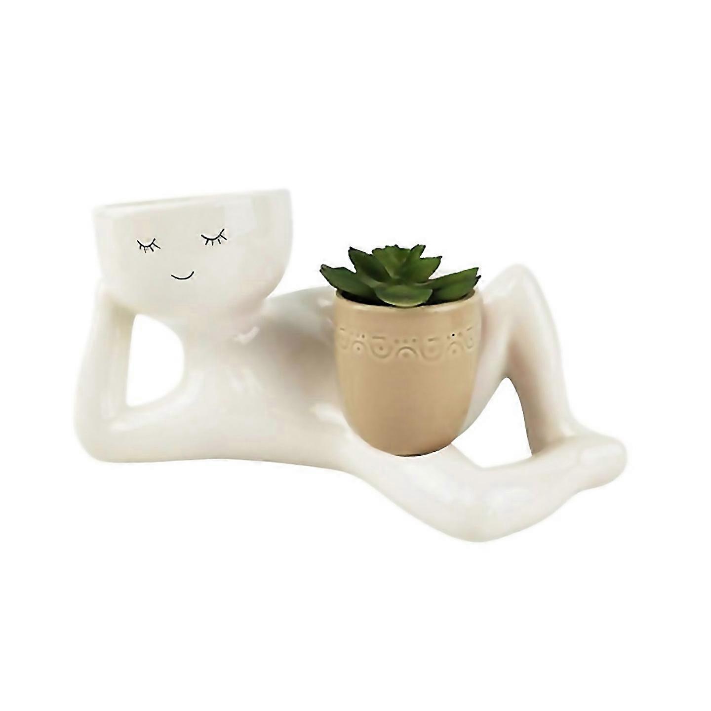 For Creativing Plant Vase Container Crafts Swing Green